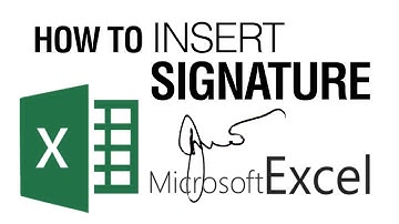 HOW TO INSERT TRANSPARENT SIGNATURE IN MICROSOFT EXCEL