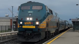 (Flying) (Back To Back) (LRC Buffers With 3476!) VIA 70 - 901 & 909 Flies Through Bronte 