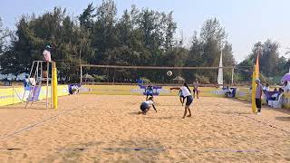69TH SCHOOL GAMES BEACH VOLLEYBALL: OUTSTANDING RALLY BY GOA'S DEEPALI GAWAS &amp; ROSHNI GAONKAR 