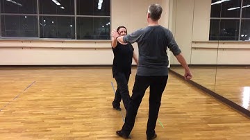 Bronze tango class 4- basic, promenade, fan, closed rocks