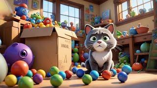 Three Clever Cats Sort and Match | Sorting for Kids | Learn Matching with Smart Cats and Fun Rhymes