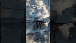 Best Storm Drain Signage Ever.telling The Individual Exactly Where The Storm Water Goes.