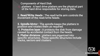 11  component of hard disk