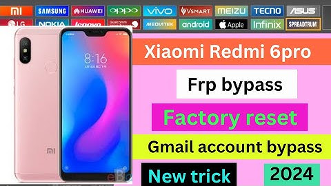 Xiaomi Redmi 6 pro frp bypass unlock tool / xiaomi redmi 6pro gmail account bypass unlock tool