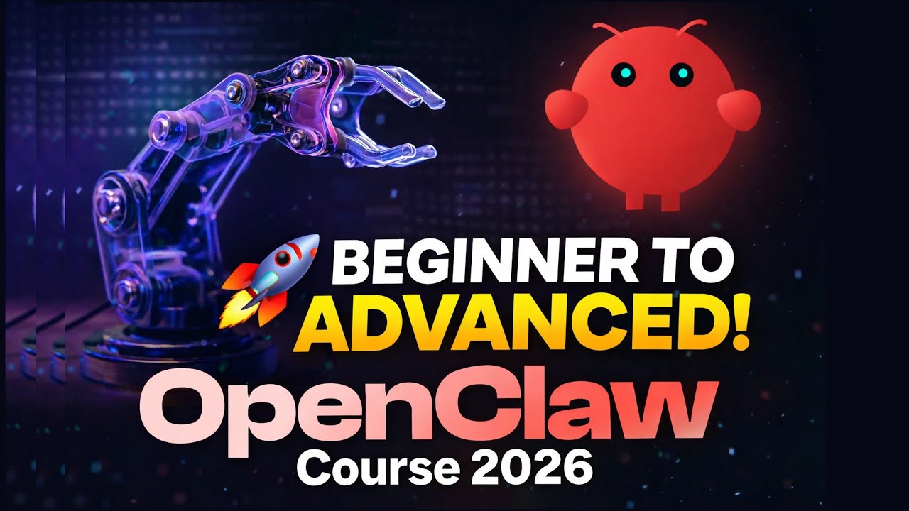 OpenClaw Course 2026 🚀 Beginner to Advanced with Real-World Projects ...