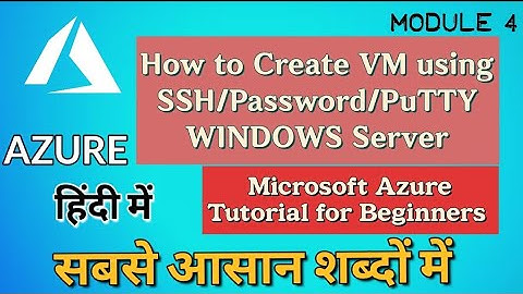 How to create virtual machines in Hindi | FULL DEMO in Hindi | Azure tutorial for Beginners