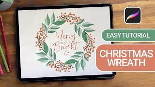 Festive Illustration: How to Paint a Christmas Wreath in Procreate