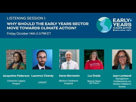 Early Years Climate Action Task Force: Listening Session - YouTube