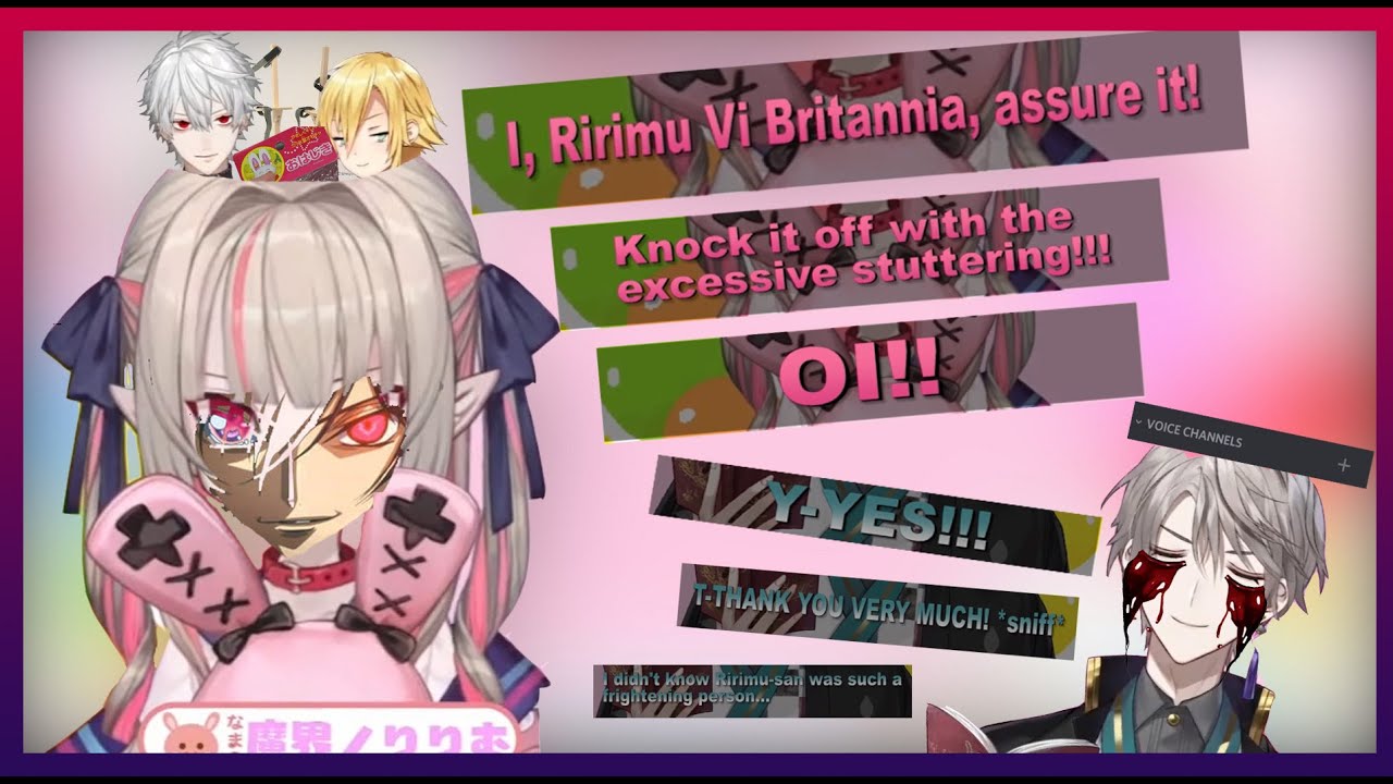 A Kuzuha-and-Kou-Controlled Ririmu Torments a Struggling Kaida Haru 【Nijisanji】