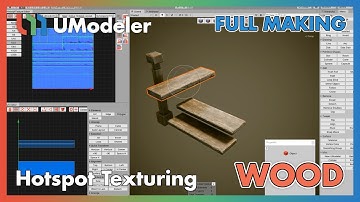 3D Modeling in Unity - Full making video of Hotspot Texturiung Basic 2/2 - Wood
