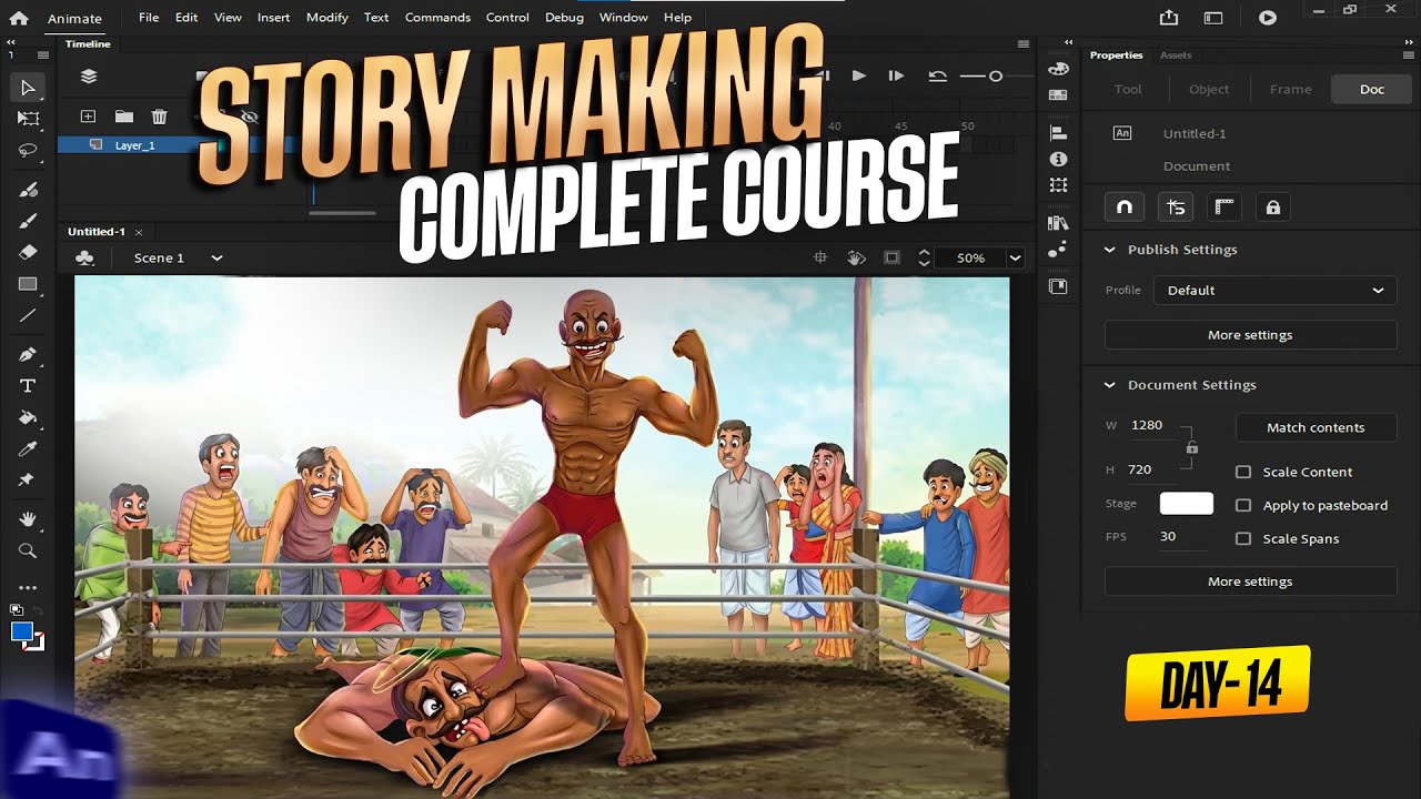 adobe animate cc tutorial for beginners in hindi  | RacEducater | The Adobe Animate CC Crash Course