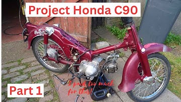 Honda Cub C90 Project part 1: Slide and video