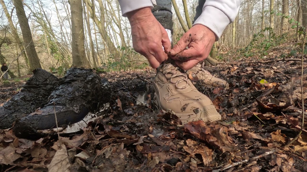 Nice walk outside, NIKE and BALENCIAGA get muddy and wet