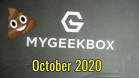 My Geek Box October 2020 | Worse box ever