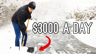 How To Make $3000 A Day - Snow Removal Business
