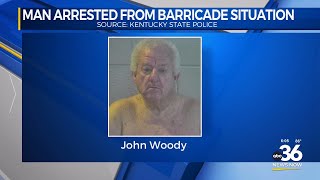 Man arrested after barricade situation