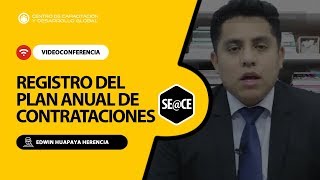 SEACE 3.0 - REGISTRO ANUAL DE CONTRATACIONES