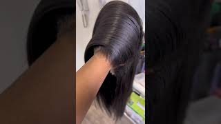 HD 13x6 Lace Front Wig Silky Straight Pre Plucked Hairline ft Premiumlacewig
