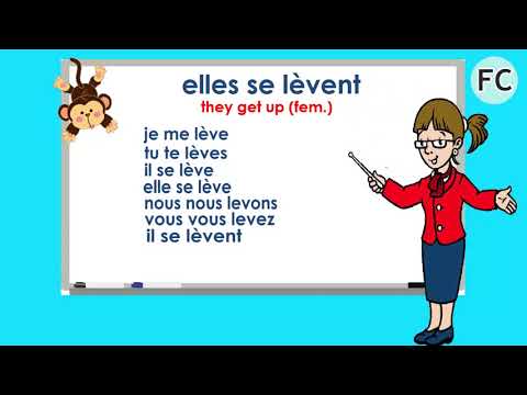 Le Verbe Se Lever au Présent - To Get Up Present Tense - French Conjugation