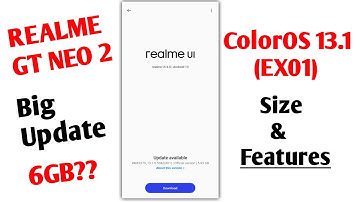 Realme GT Neo 2 Got A Big Update 13.1.0.504 (EX01) || ColorOS 13.1 In Realme GT Neo 2||Big Changes🔥