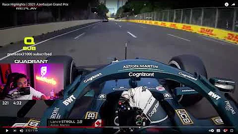 Lando Norris reacts to HUGE Lance Stroll crash...