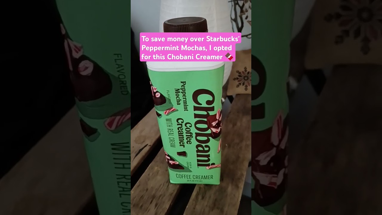 Сэкономьте деньги, НЕ посещая Starbucks! Выберите Chobani Peppermint или White Mocha Creamer ⭐
