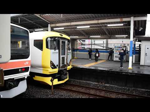 [特急車両で快速運転]ホリデー快速鎌倉号 E257系500番台 南越谷駅にて
