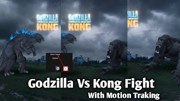 Node video motion tracking | Godzilla vs Kong fx video editing in kinemaster | Godzilla green screen