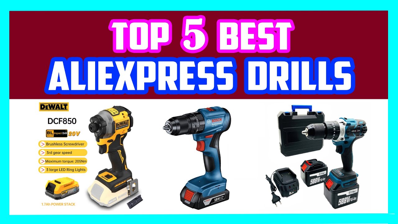 Top 5 Best AliExpress Drills | Electric Cordless Drill Machine on ...
