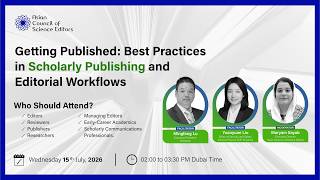 Getting Published: Best Practices in Scholarly Publishing and Editorial Workflows | ACSE Webinar