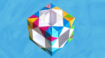 Origami Mosaic Cube 12 units