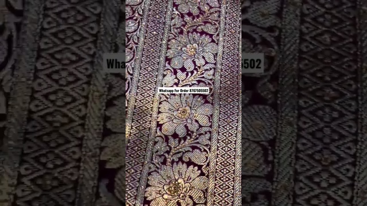 🤩 Resham silk Banarasi Saree with heavy handstone work  🎁 ₹6500 Online Payments only