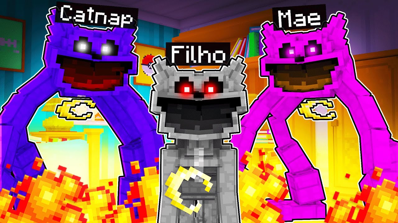 Minecraft: Who's Your Family? FILHO do CATNAP FICOU DO MAL ✭ Guihh ✭
