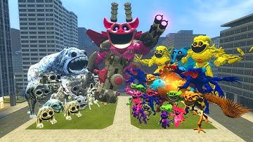 All Zoonomaly Monsters Vs All Smiling Critters Poppy Playtime Chapter 4 Monsters In Garry