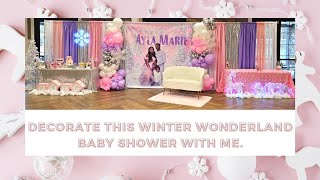 ❄️ winter wonderland 🎈balloon decoration ideas | baby👶 shower| learn how #balloons #eventplanner diy