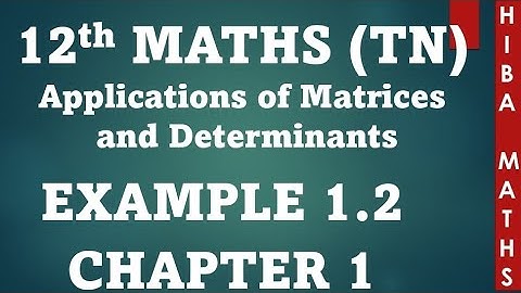 12th maths chapter 1 example 1.2 hiba maths