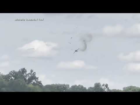 WATCH: Pilots Eject Before FIERY Airshow Crash