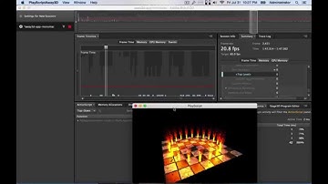 PlayScript running Away3d Fire demo with Adobe Scout