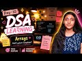 Day 10 of DSA Learning 💻 | Arrays + Portfolio Project + Study Vlog