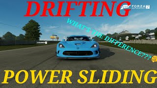 The differences between DRIFTING and Power sliding explained