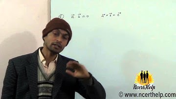 Given that a.b=0 and a × b = 0 What can you conclude about the vectors a and b