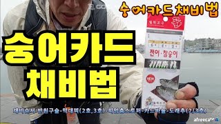 숭어 카드채비 찌낚시