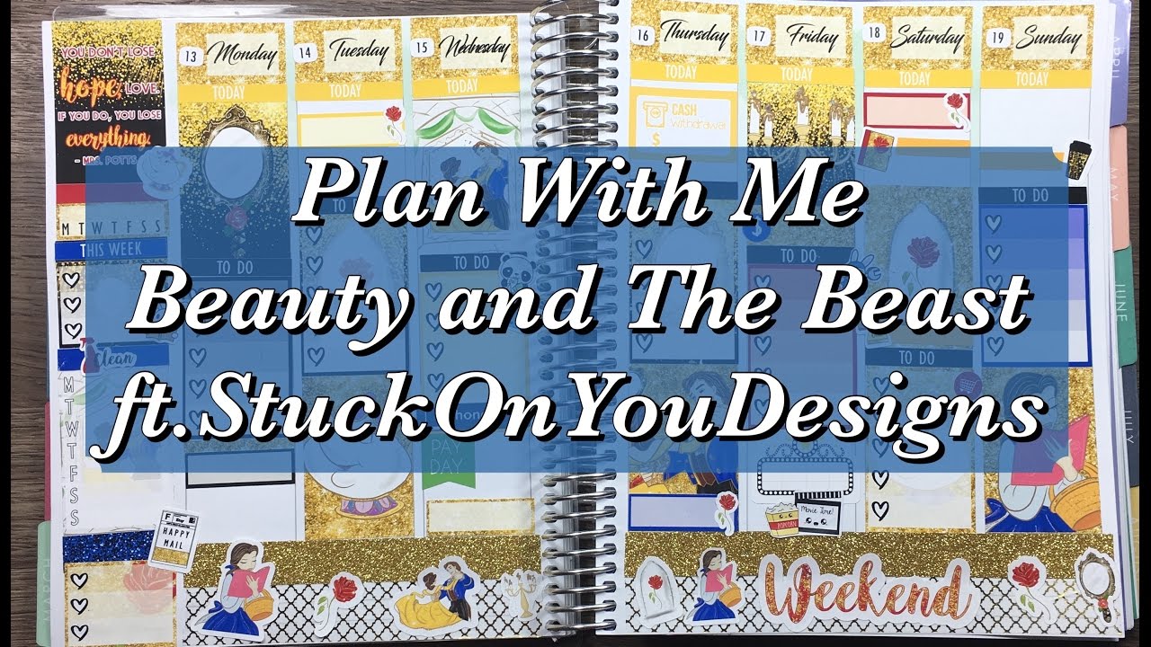 Plan With Me | Beauty and the Beast (StuckOnYouDesigns)