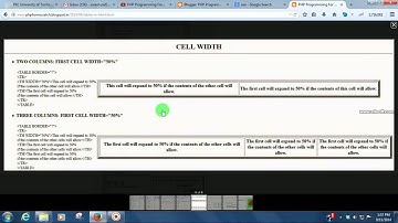 Lecture 4: HTML Tables