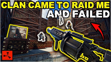 Salty Clan Came To RAID My Solo ARMOURED CAVE BASE! - Rust Solo Survival