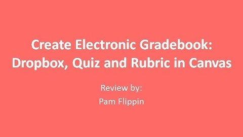 Create Electronic Gradebook Category/Items Canvas LMS