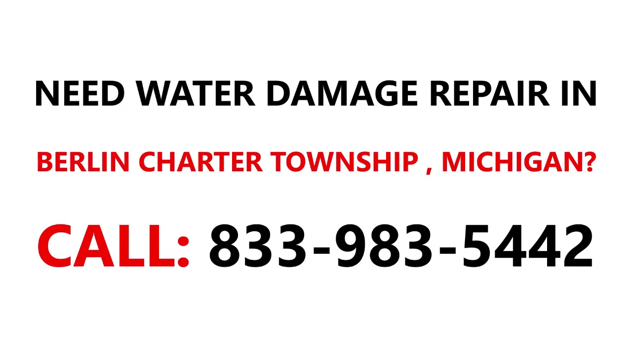 Water damage repair Berlin Charter Township, Michigan MI 8339835442