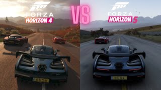 Forza Horizon 4 VS Forza Horizon 5 | Direct comparison | ✨10-Year Anniversary✨ Origins Story | XSX🎮