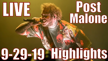 Post Malone Runaway Tour Full Concert Highlights & Slideshow Little Caesar’s Arena LCA 9-29-19
