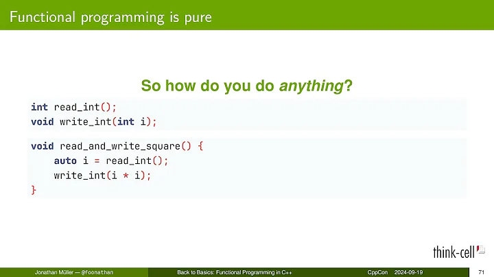 Back to Basics: Functional Programming and Monads in C++ - Jonathan Müller - CppCon 2024